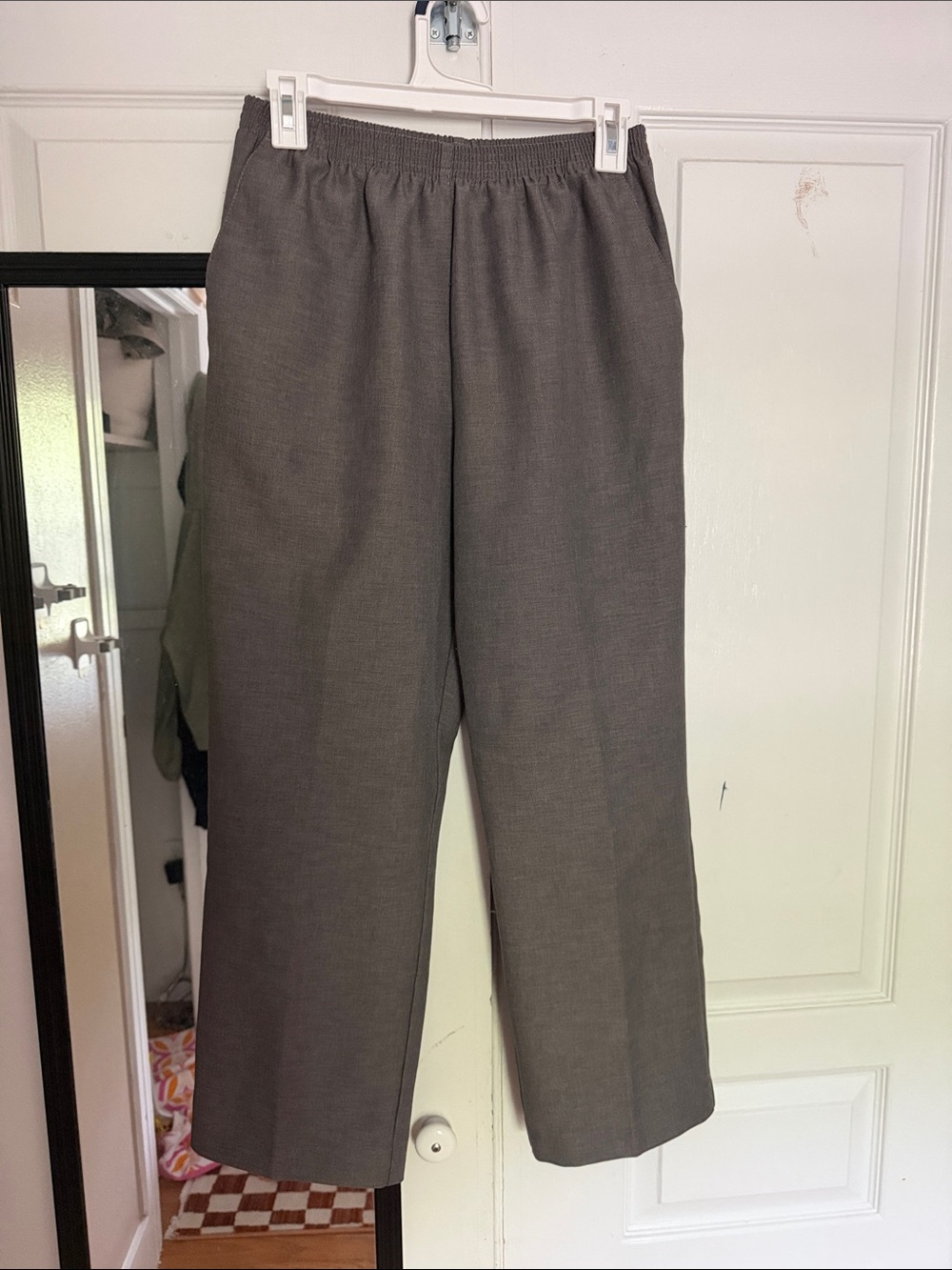 Grey ankle pants